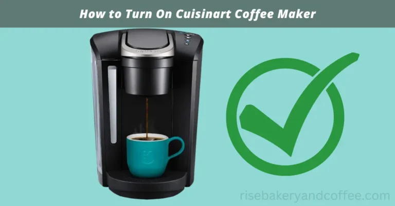 How to Turn On Cuisinart Coffee Maker
